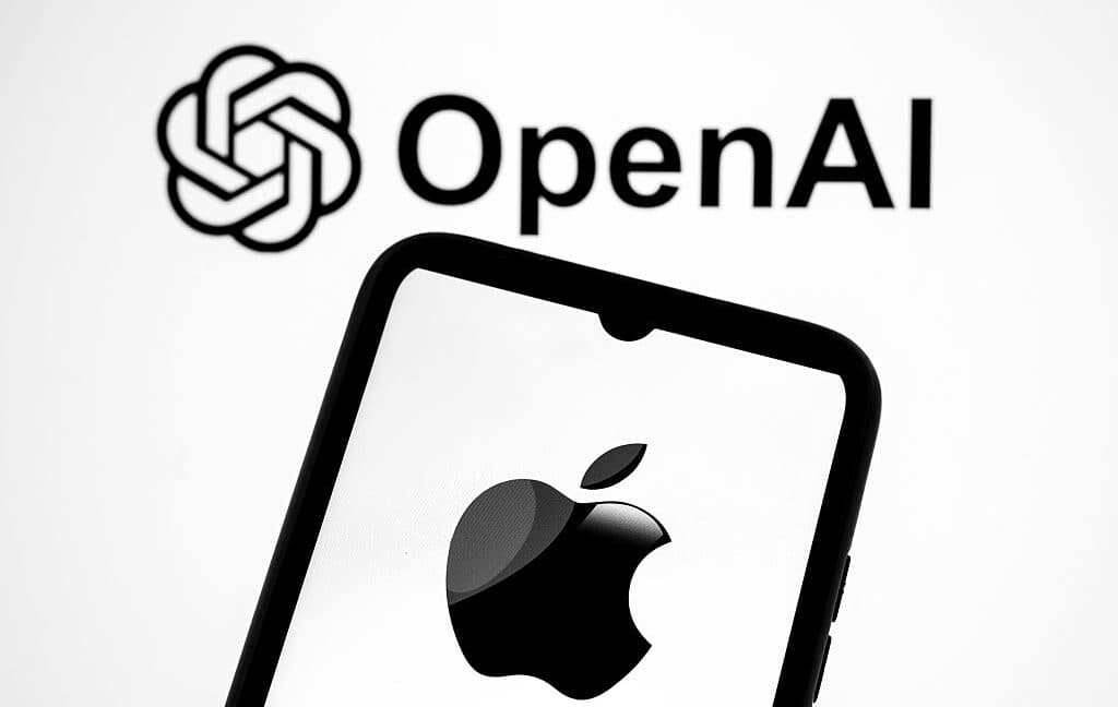 Apple and OpenAI logos